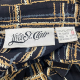 Vintage Yves St. Clair Plaid Button-Up Blouse