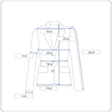 Oscar de la Renta Women's Black 6 Lined Button Up Long Sleeve Blazer Sz14