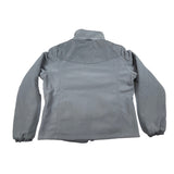 Koret Womens Medium Gray Full-Zip Fleece Jacket With Quilted Panels & Pockets