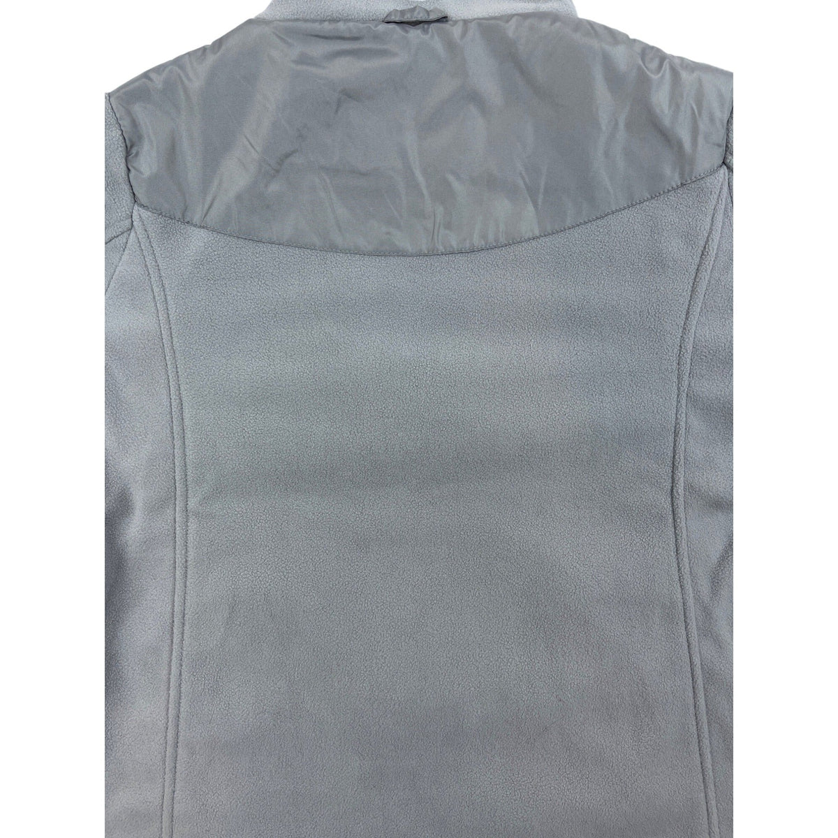 Koret Womens Medium Gray Full-Zip Fleece Jacket With Quilted Panels & Pockets