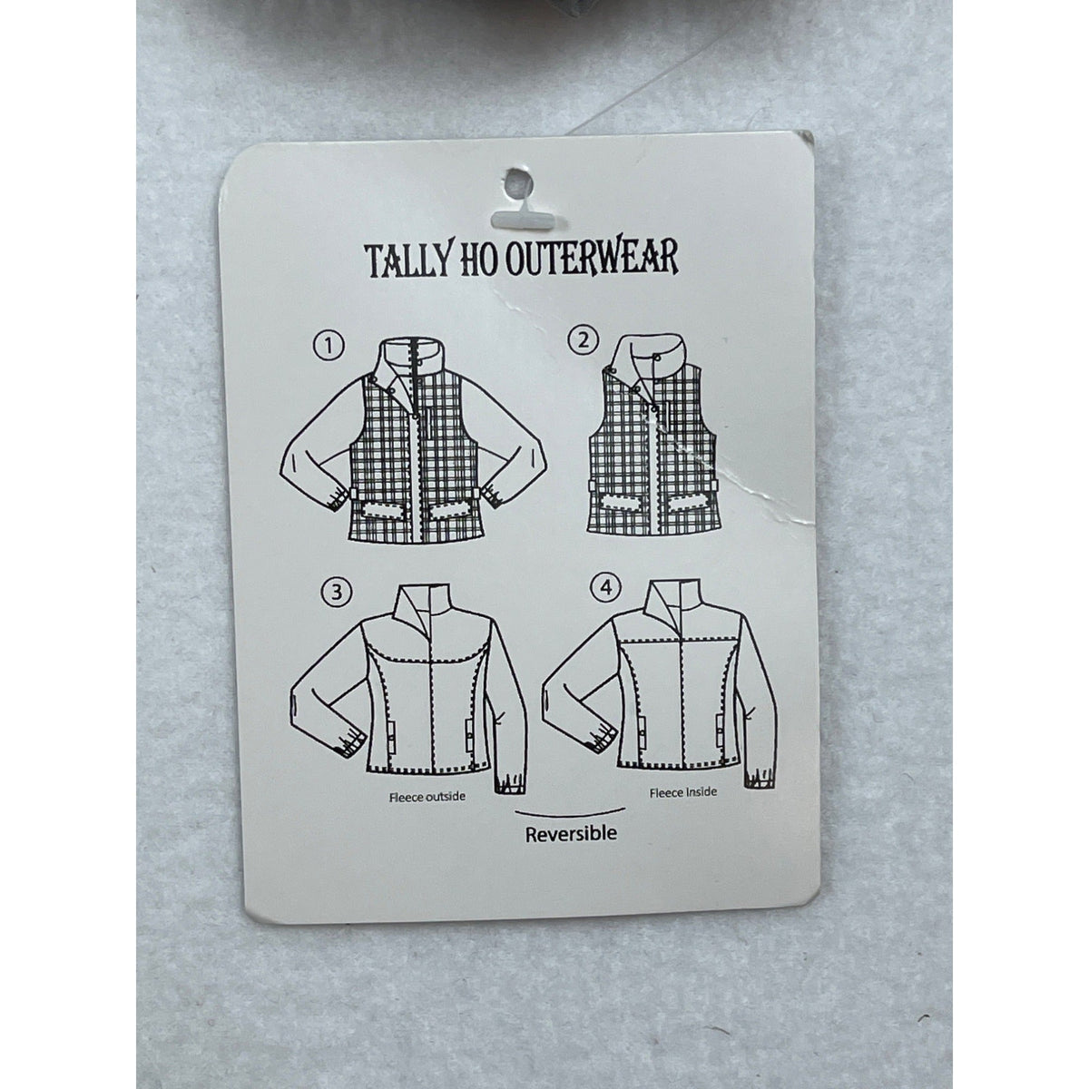 Koret Womens Medium Gray Full-Zip Fleece Jacket With Quilted Panels & Pockets