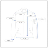 Koret Womens Medium Gray Full-Zip Fleece Jacket With Quilted Panels & Pockets