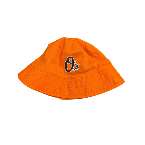 Miller Lite Baltimore Orioles Orange Cotton Bucket Hat Logo Detail All-Season Unisex