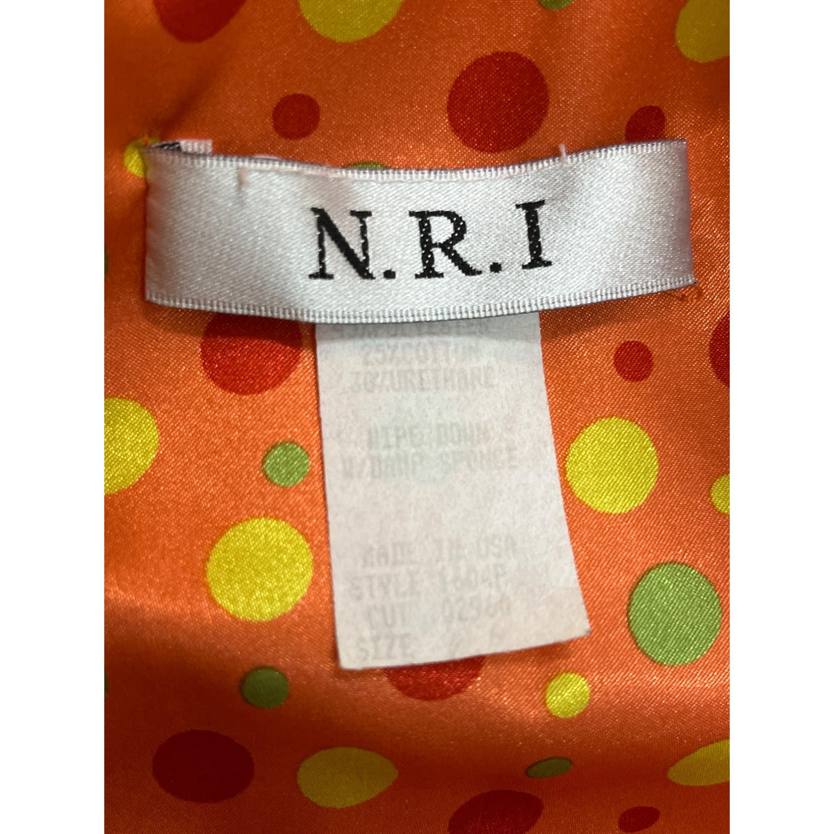 N.R.I Yellow Sleeveless Button Down Vest Jacket W Adjustable Hem Sz 6