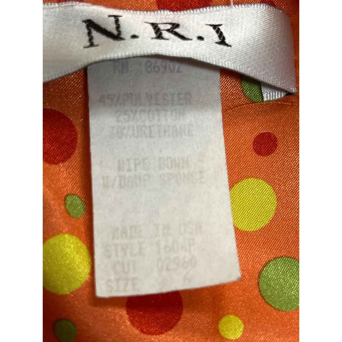 N.R.I Yellow Sleeveless Button Down Vest Jacket W Adjustable Hem Sz 6