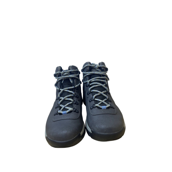 Columbia Mens Black Leather Hiking Boots Omni-Grip Multi-Terrain Comfort Lace-Up Size 11