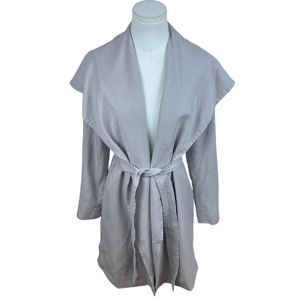 Club Monaco Women's Beige Lyocell Belted Draped Coat Size S/P