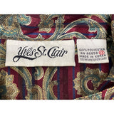 Vintage Yyes St. Clair Paisley Print Button-Up Long Sleeve Blouse Womens Size 12