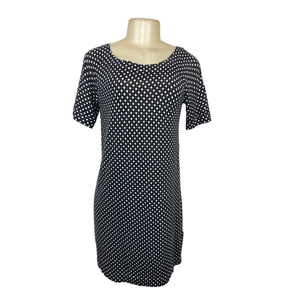 J. Crew Collection Women's Black & White Short Sleeve Tee Dress Size S - New