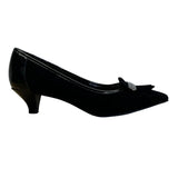 Anne Klein Women’s Black Suede Tassel I Flex Munza Kitten Heels Size 7M