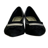 Anne Klein Women’s Black Suede Tassel I Flex Munza Kitten Heels Size 7M