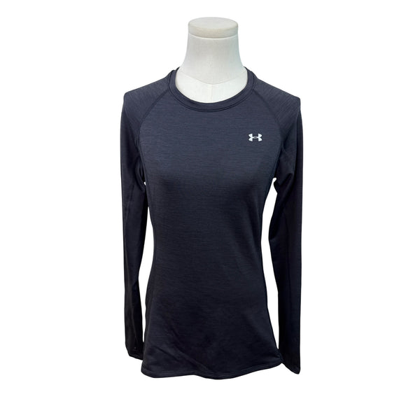 Under Armour Womens Long Sleeve Crew Shirt Black Size M - New
