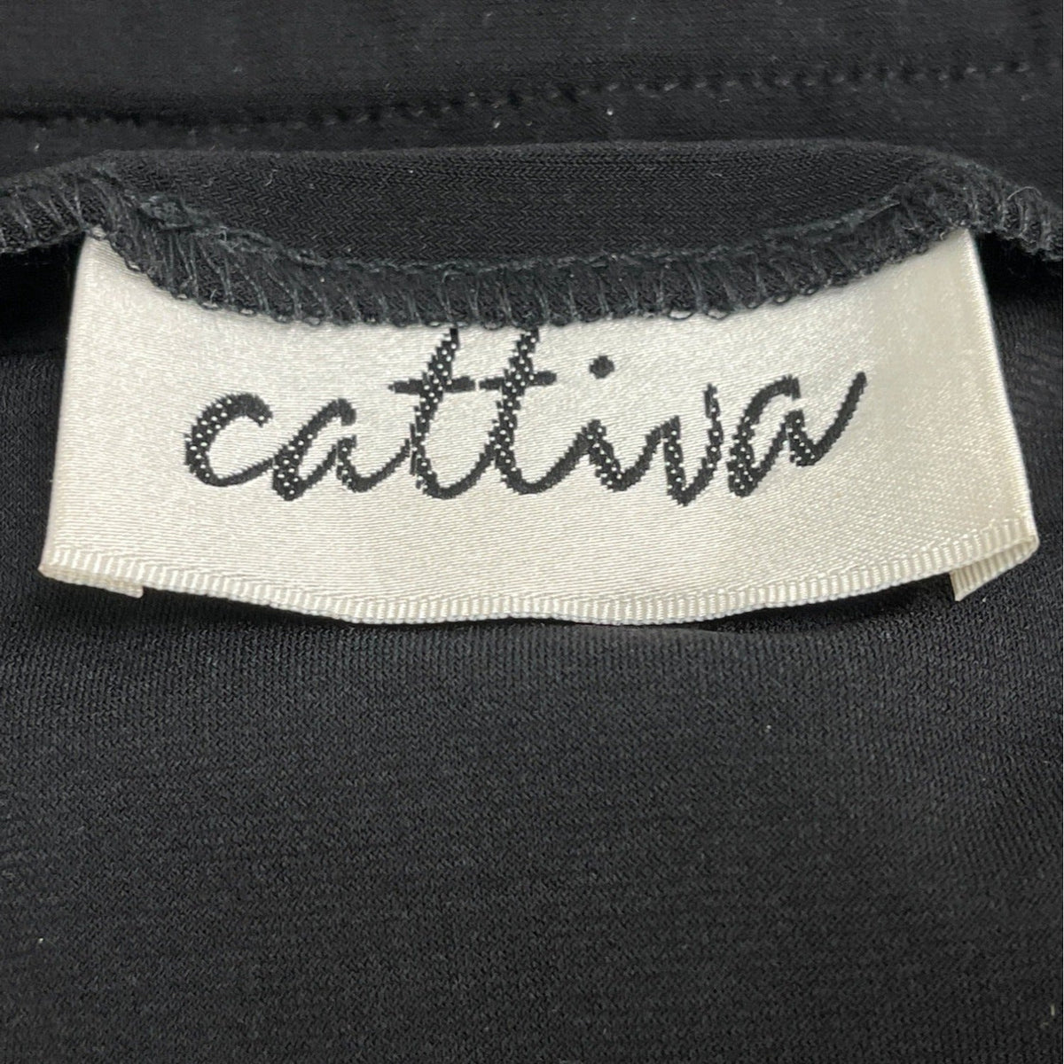 Vintage Cattiva Women’s Black Ruffled Off-Shoulder Top Size S - New