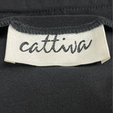 Vintage Cattiva Women’s Black Ruffled Off-Shoulder Top Size S - New