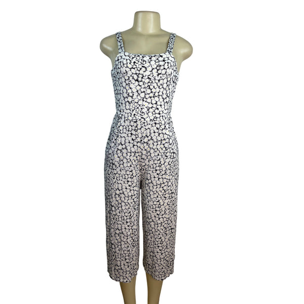 Nordstrom Floral Sleeveless Tie-Back Girls Jumpsuit W/ Pockets Size XL
