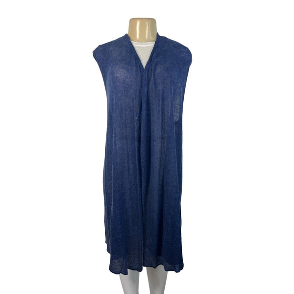 Chicos Women's Blue Long Cardigan Sz 2 (EUR 32) - NWT