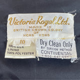 Vintage Victoria Royal Ltd. Black Beaded & Sequined Cropped Jacket Sz 10