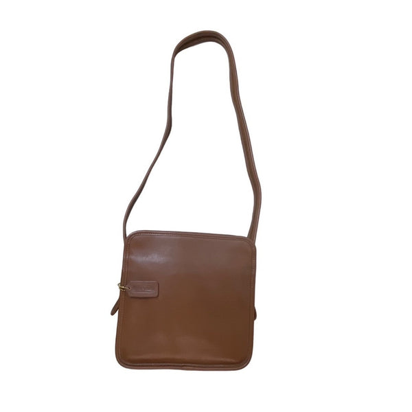 Coach Women's Brown Leather Messenger Crossbody Bag Sz S