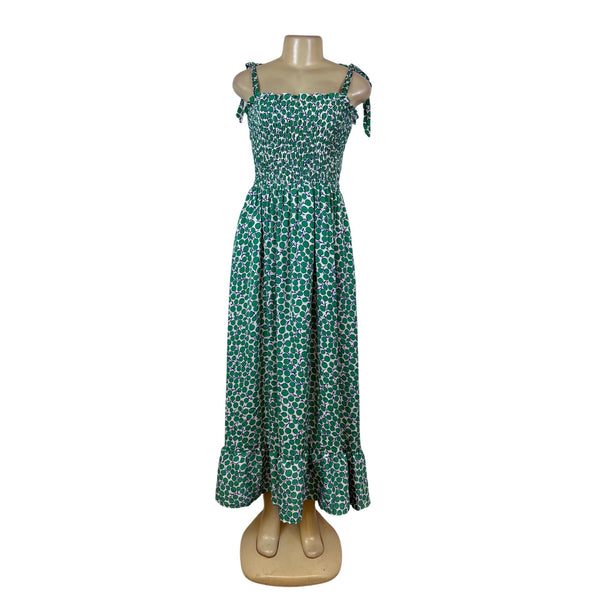 Summersalt Women's Green Polka Dot Sleeveless Maxi Dress Sz M - New