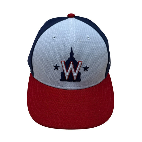 New Era Washington Nationals 59FIFTY Fitted Cap Size 7 1/8 Red White & Blue