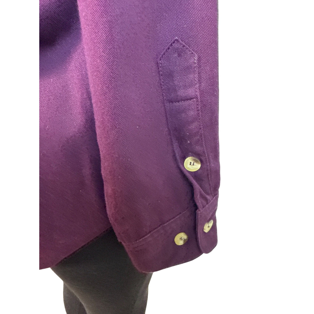 Vintage The Quacker Factory Women Purple Button-Up Floral Embroidered Shirt Sz L