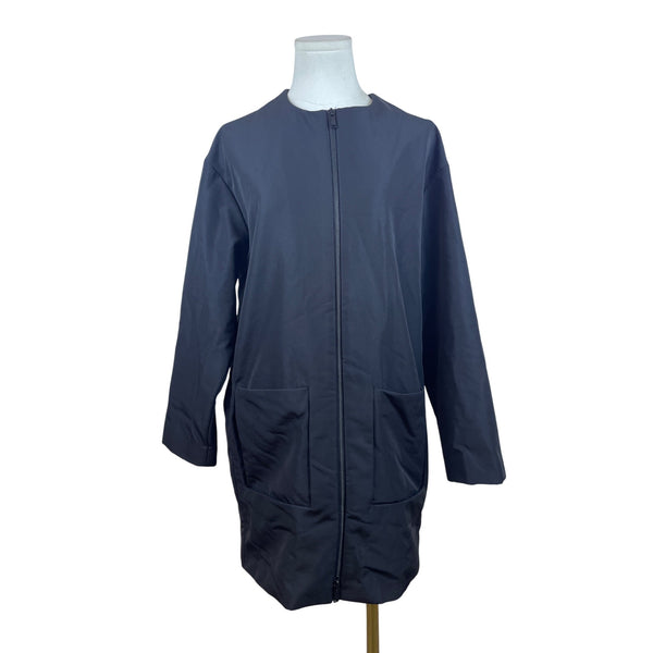 COS Women's Black Long Zip Up Jacket US Modern Design Size 6