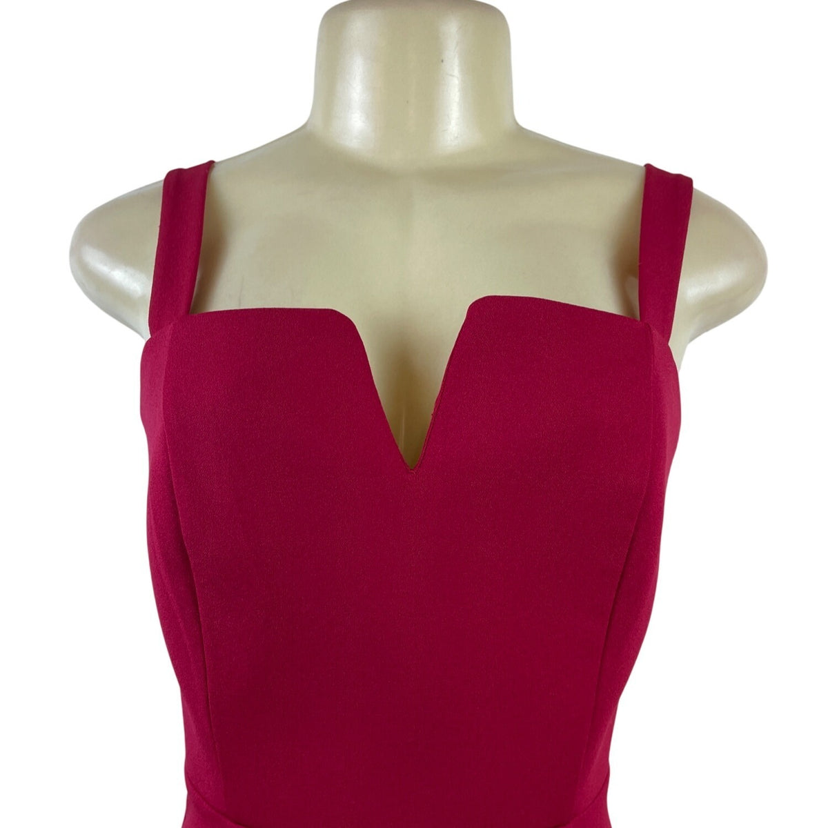 Sweet Storm Women's Red Sleeveless Jumpsuit With Sweetheart Neckline Size S