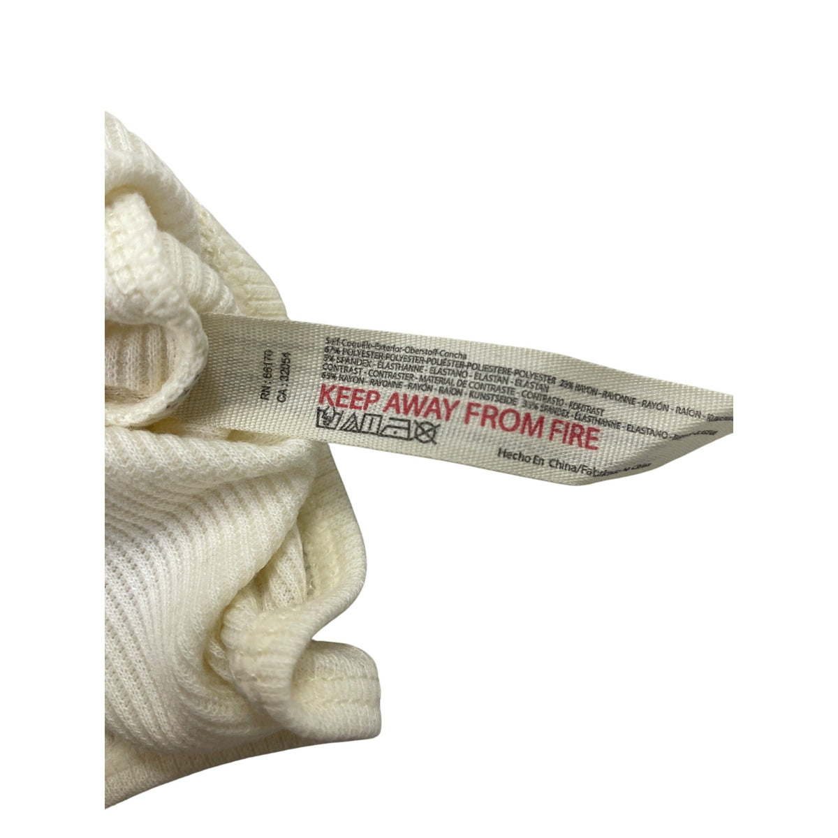 Free People By Intimately Vintage-Inspired Off-White Collared Ribbed Knit Long Sleeve Bodysuit