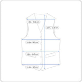 Vintage Batik Print Tie-Back Vest Top Womens Black Gold Blue Size S