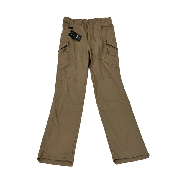 Labeyzon Mens Khaki Cargo Pants With Elastic Waist Sz 36X32 - New