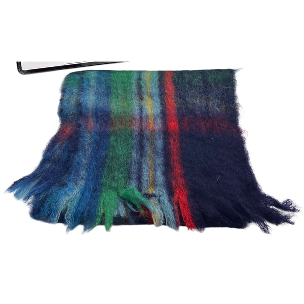 Glen Cree Unisex Multicolor Mohair Plaid Scarf Manufactured In Scotland Wool Blend