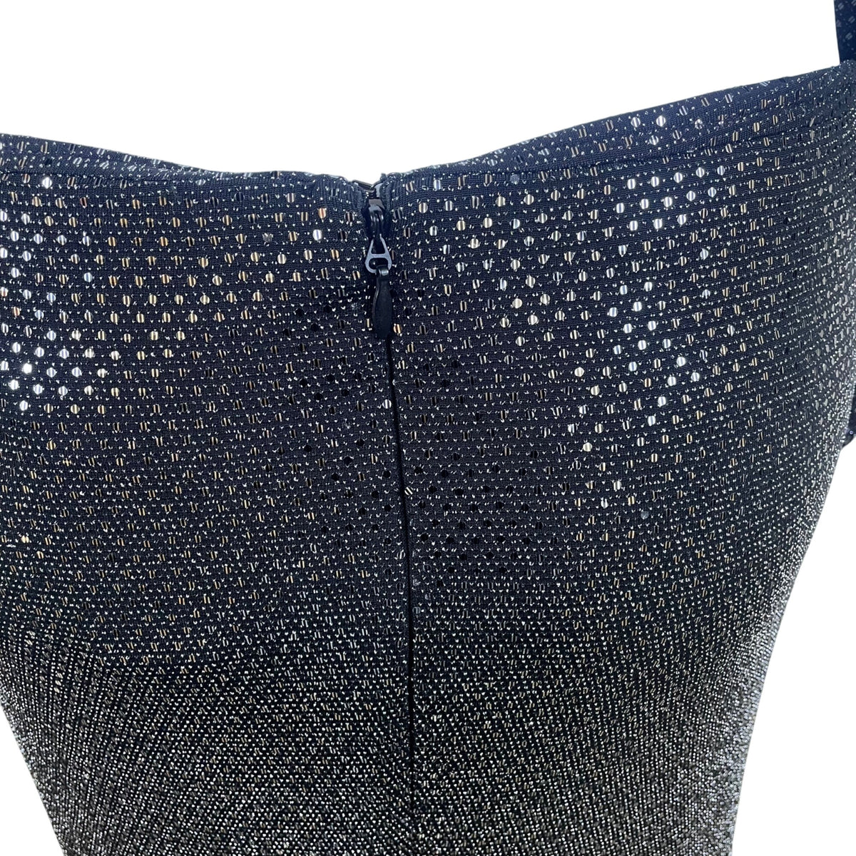 FTF Black Metallic Women’s 3 Piece Sparkling Crop Top Jacket & Maxi Skirt Set OS