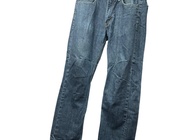 Levis Mens Blue Denim Medium Wash Straight Leg 505 Jeans W32 L30 Vintage Style