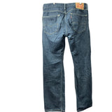 Levis Mens Blue Denim Medium Wash Straight Leg 505 Jeans W32 L30 Vintage Style