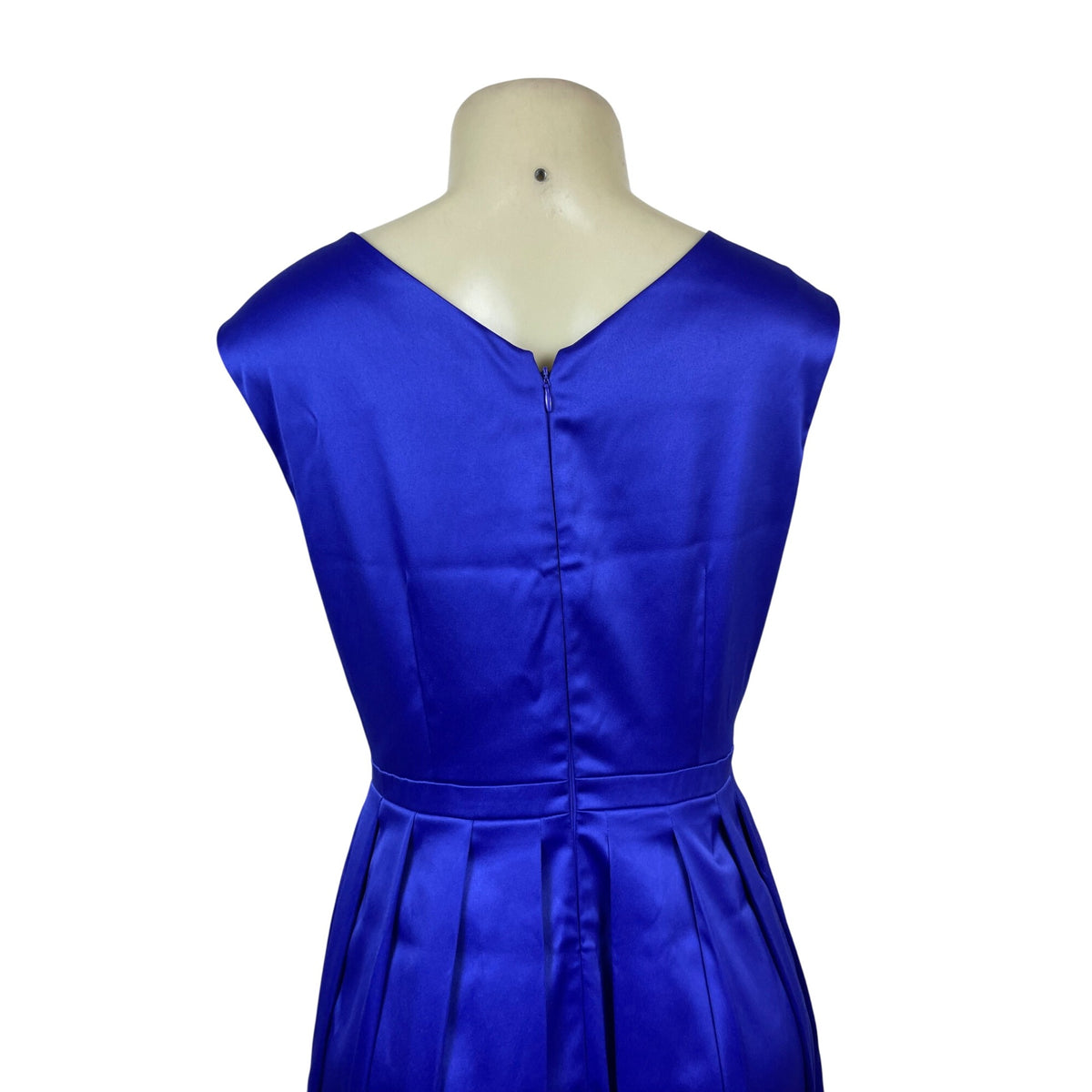 Tahari Vintage Style Royal Blue Sleeveless Evening Gown Embellished Waist Size 6