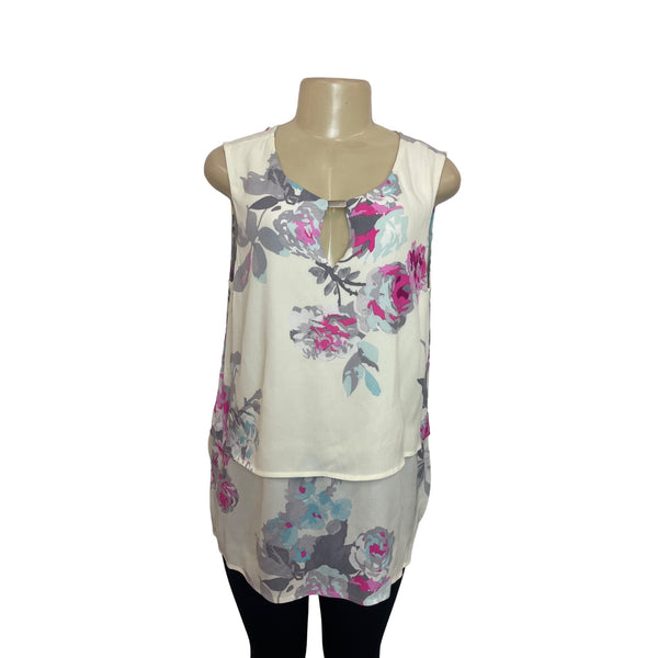 Joules Women's Floral Sleeveless Blouse Sz L - New