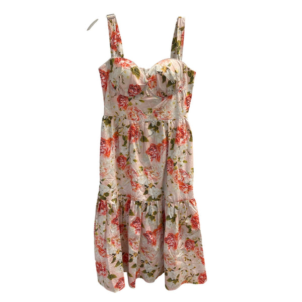 TitleFashion Nova Womens Floral Midi Dress With Spaghetti Straps