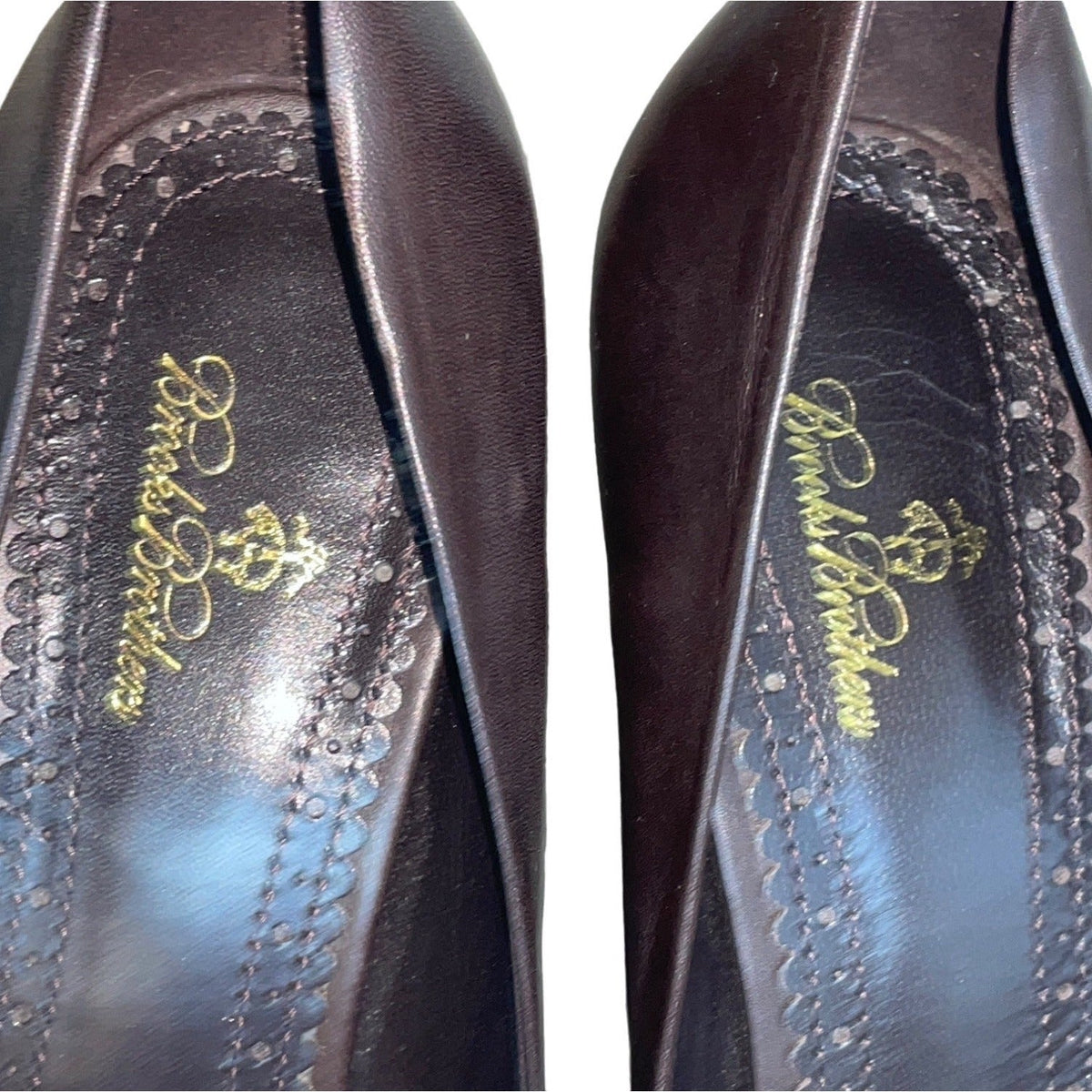 Brooks Brothers Women's Brown Almond Toe Heels Sz 9.5