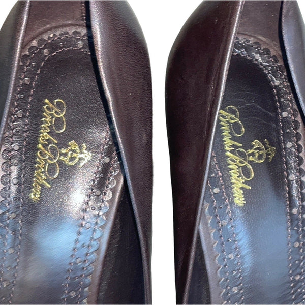 Brooks Brothers Women's Brown Almond Toe Heels Sz 9.5