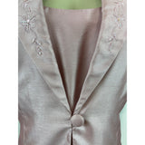 Jessica Howard Womens 2-Piece Pink Embroidered Jacket & Dress Set Size 12 - New
