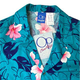 Ocean Pacific Men's Blue Hawaiian Shirt Sz M - NWT