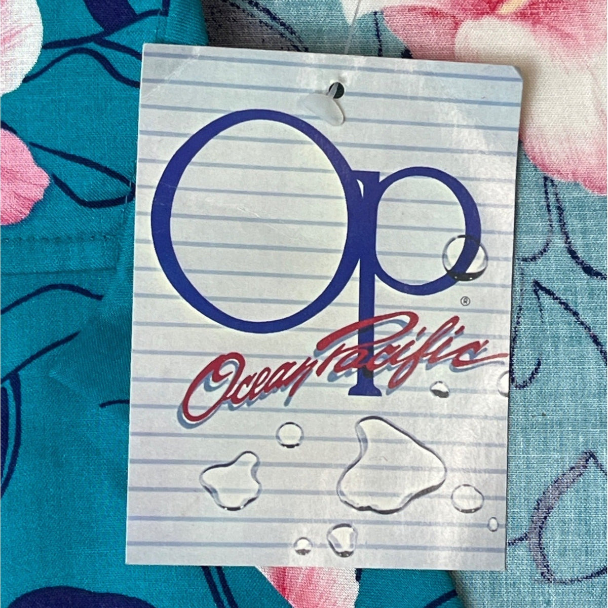 Ocean Pacific Men's Blue Hawaiian Shirt Sz M - NWT