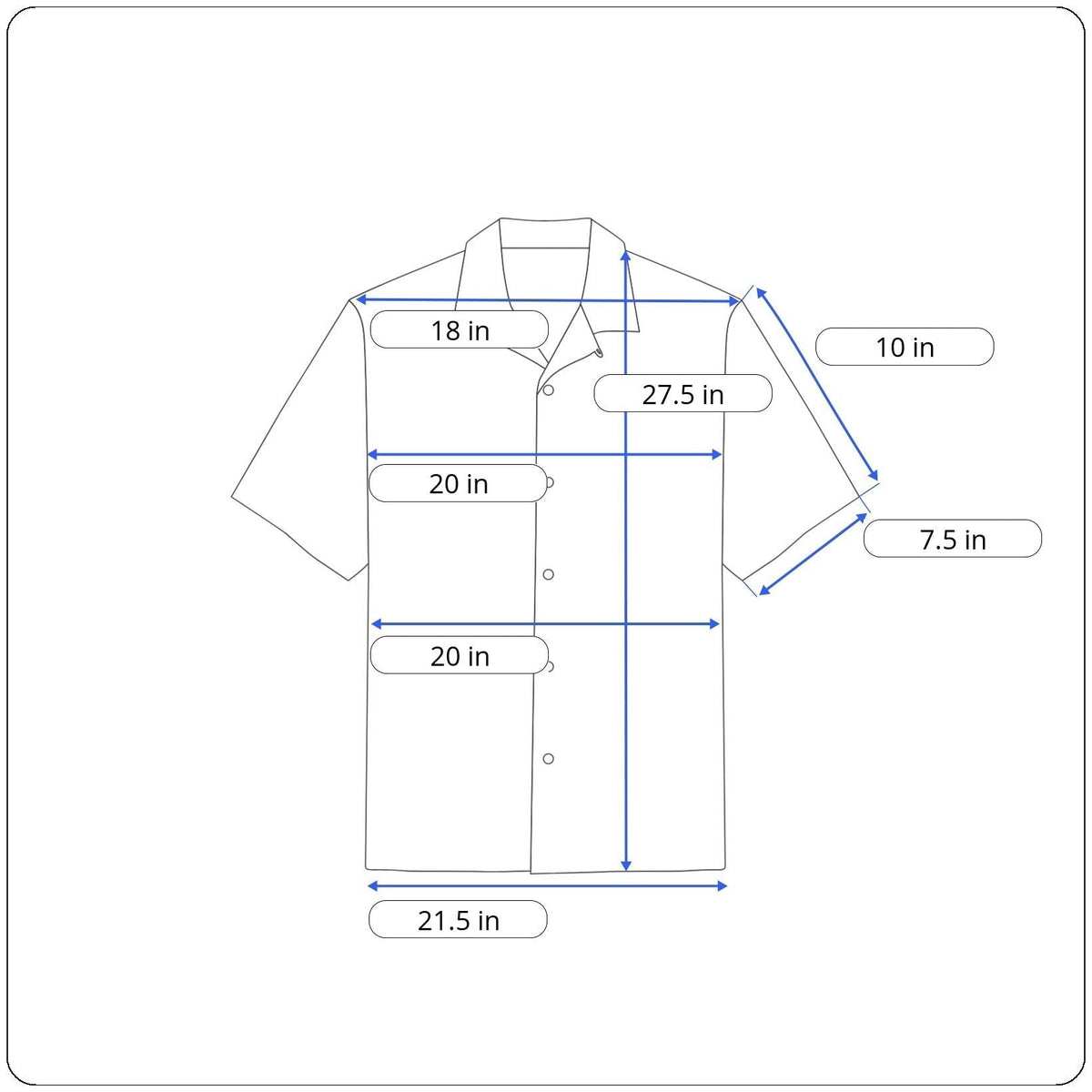 Ocean Pacific Men's Blue Hawaiian Shirt Sz M - NWT