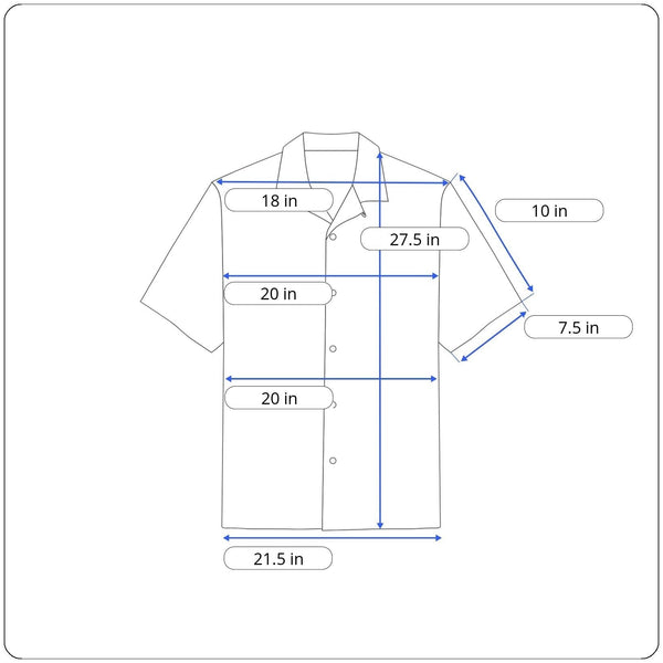 Ocean Pacific Men's Blue Hawaiian Shirt Sz M - NWT