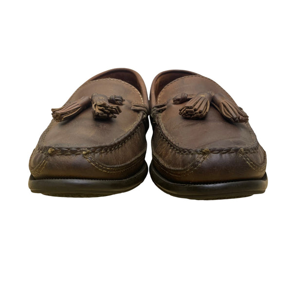 Vtg Johnston & Murphy Men’s Brown Leather Tassel Loafers Slip On Moccasins 11M