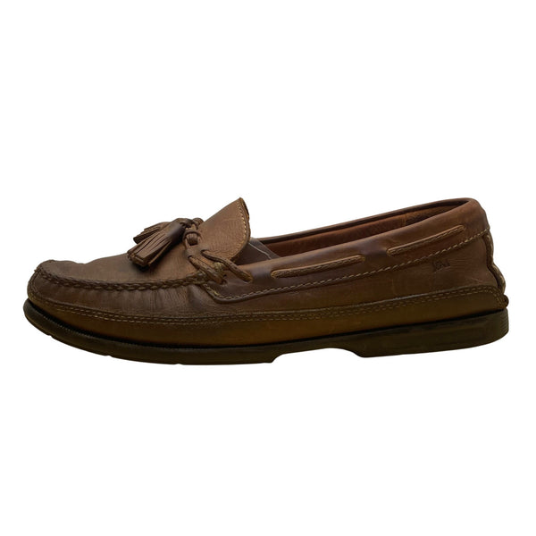 Vtg Johnston & Murphy Men’s Brown Leather Tassel Loafers Slip On Moccasins 11M