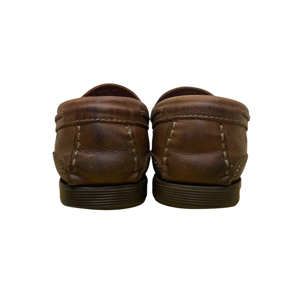 Vtg Johnston & Murphy Men’s Brown Leather Tassel Loafers Slip On Moccasins 11M
