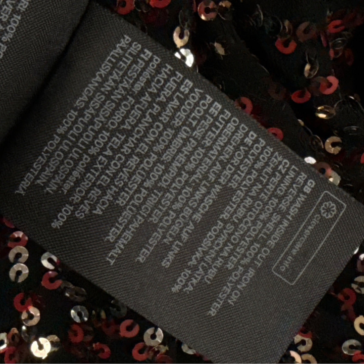 H&M Women's Black Sequin Mini Dress V Neck Sparkle Shine Size 14