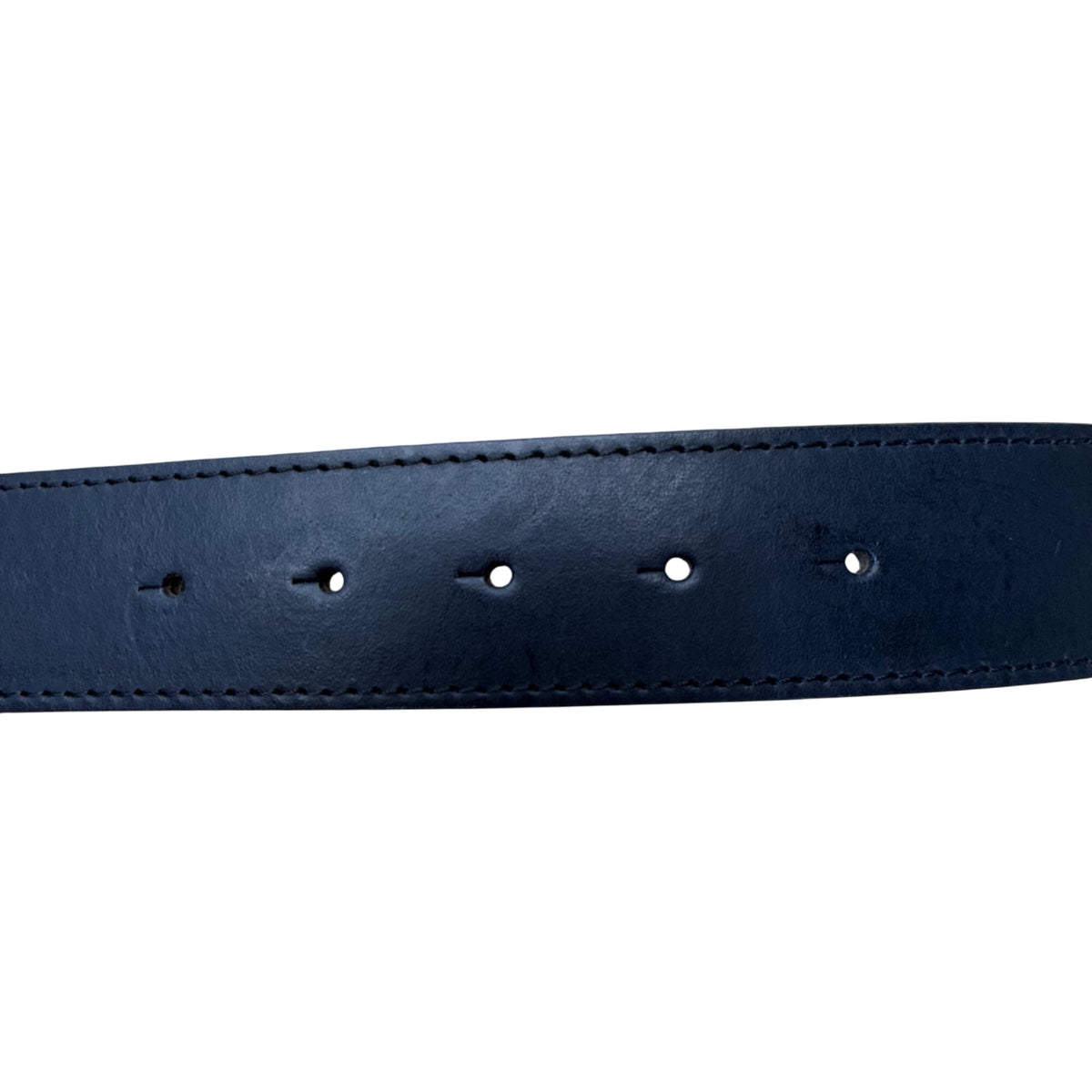 Vintage Large Black Leather Belt With Ornate Metal Buckle 40 Inches Adjustable