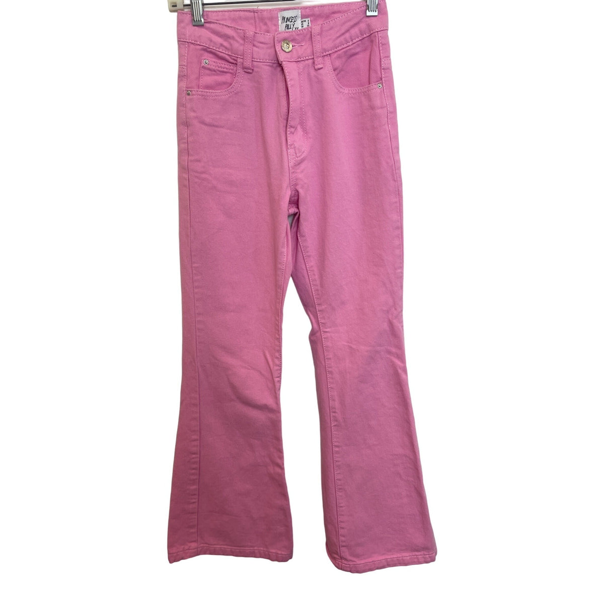 Princess Polly Youth Girl's Pink Flared Jeans Sz 0